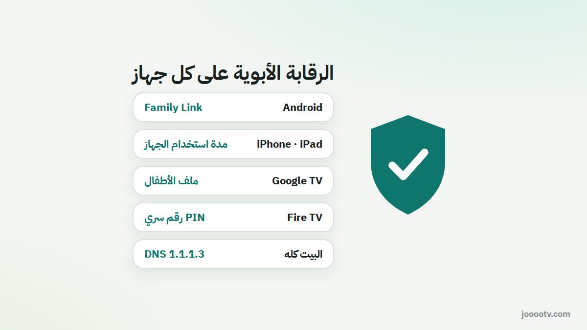 أدوات الرقابة الأبوية المدمجة في كل جهاز